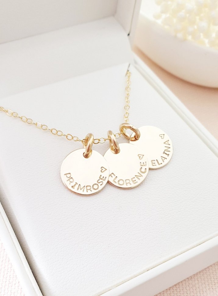 gold name necklace birthday giftg