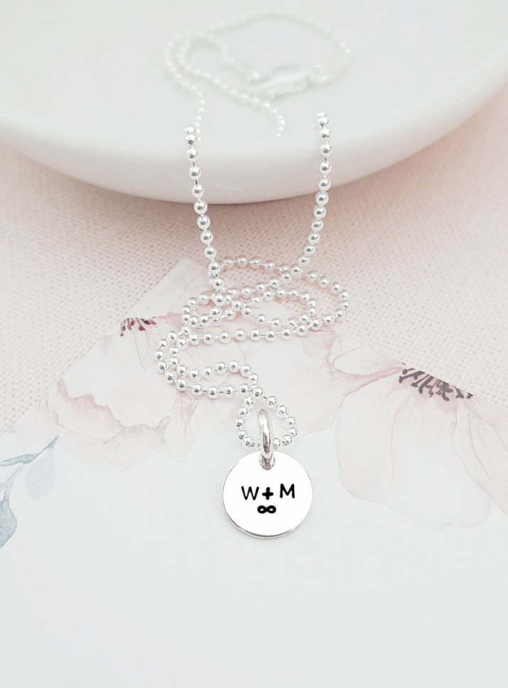 DAINTY INITIAL NECKLACE WITH INITIALS